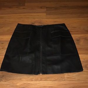 Black Leather skirt NWT